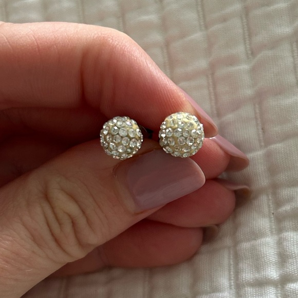 Crystal Ball Earrings - Picture 1 of 3